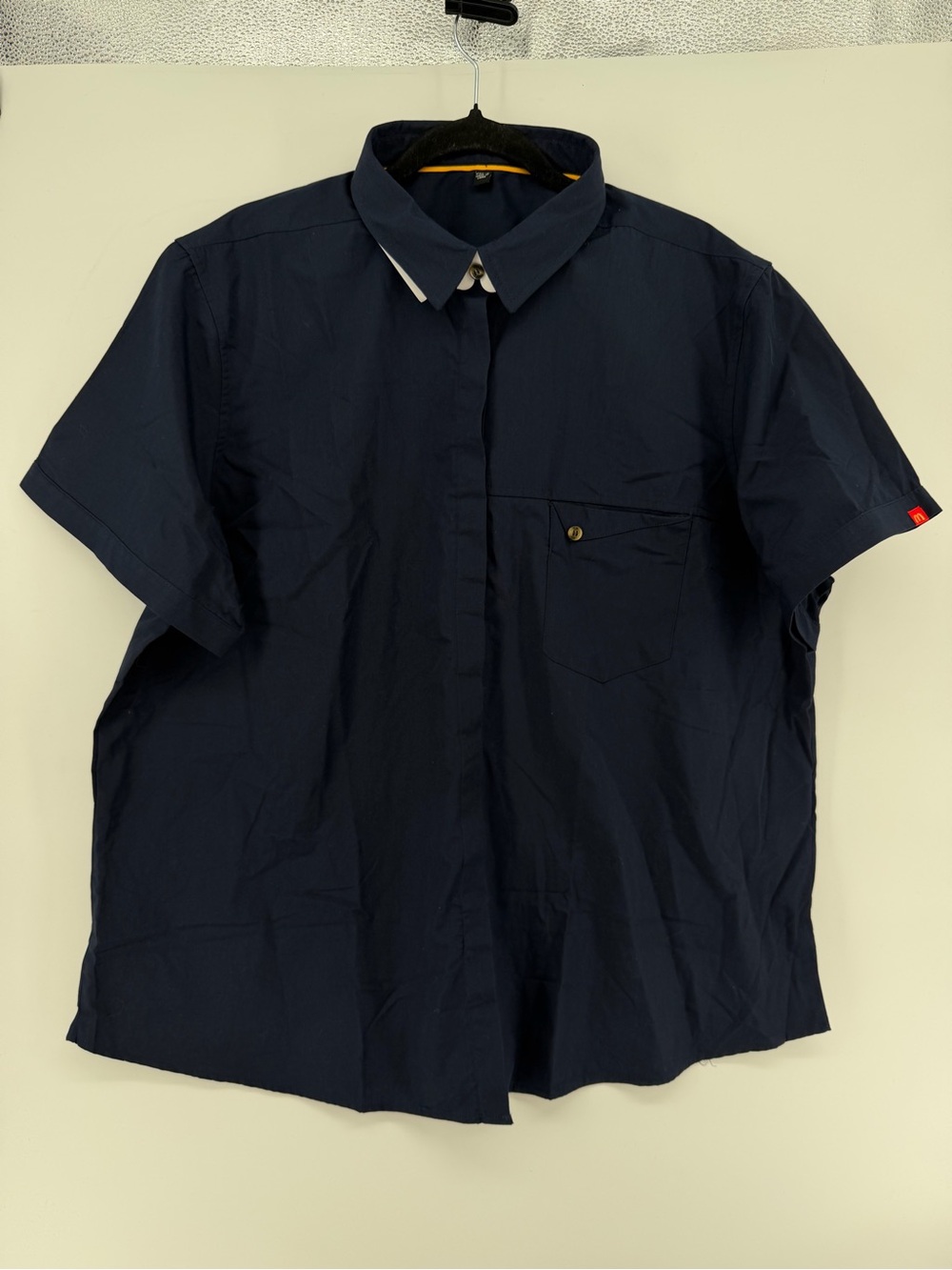 McDonald's Employee Uniform Manager Shirt Navy Blue Short Sleeve Mens 2XL, New
